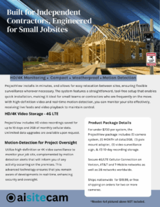 project view spec sheet page 2