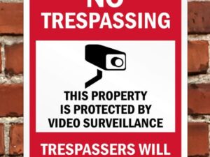 video surveillance sign